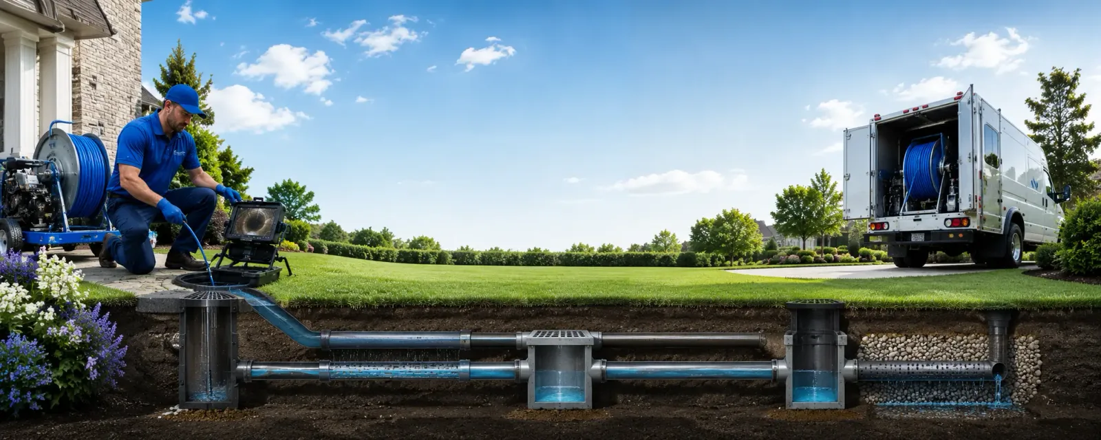 Outdoor drain cleaning information for Cooksville, IL